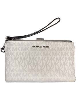 Michael Kors Jet Set Logo Double Zip Wristlet